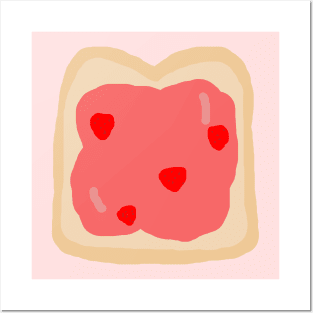 Strawberry Jam Toast Posters and Art